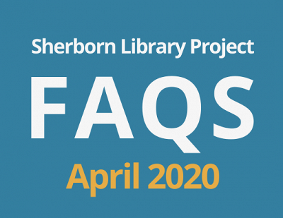 Sherborn Library Construction Project Update April 2020 Banner Photo
