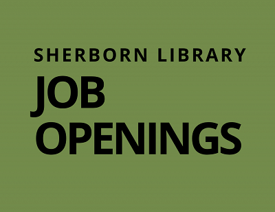 Student Library Aide, Job Openings Banner Photo
